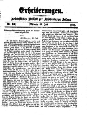 Erheiterungen (Aschaffenburger Zeitung) Mittwoch 22. Juli 1868