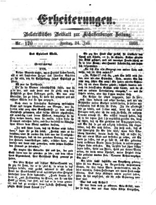 Erheiterungen (Aschaffenburger Zeitung) Freitag 24. Juli 1868