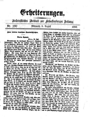 Erheiterungen (Aschaffenburger Zeitung) Mittwoch 5. August 1868