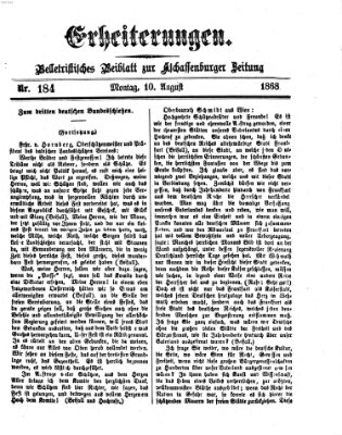 Erheiterungen (Aschaffenburger Zeitung) Montag 10. August 1868