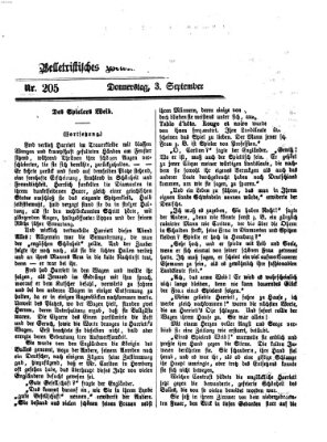 Erheiterungen (Aschaffenburger Zeitung) Donnerstag 3. September 1868