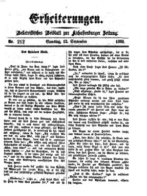 Erheiterungen (Aschaffenburger Zeitung) Samstag 12. September 1868