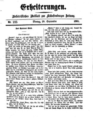 Erheiterungen (Aschaffenburger Zeitung) Montag 28. September 1868