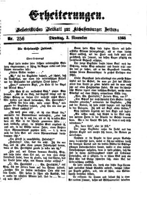 Erheiterungen (Aschaffenburger Zeitung) Dienstag 3. November 1868