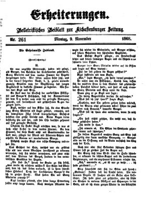 Erheiterungen (Aschaffenburger Zeitung) Montag 9. November 1868