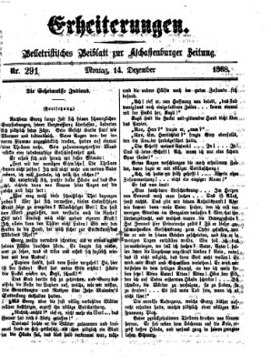 Erheiterungen (Aschaffenburger Zeitung) Montag 14. Dezember 1868