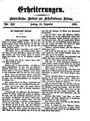 Erheiterungen (Aschaffenburger Zeitung) Freitag 18. Dezember 1868