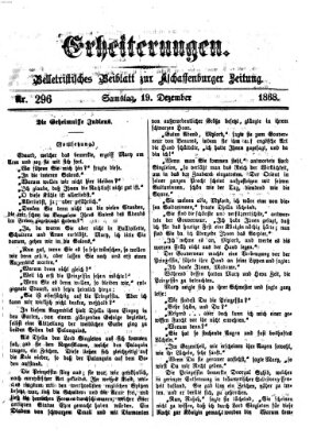 Erheiterungen (Aschaffenburger Zeitung) Samstag 19. Dezember 1868