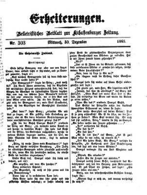 Erheiterungen (Aschaffenburger Zeitung) Mittwoch 30. Dezember 1868