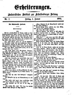 Erheiterungen (Aschaffenburger Zeitung) Freitag 1. Januar 1869