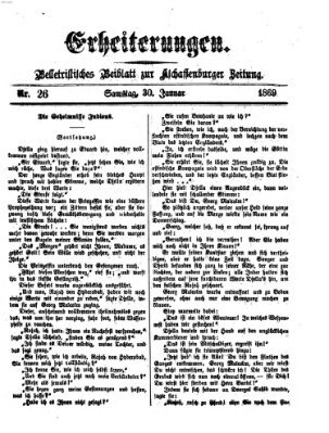 Erheiterungen (Aschaffenburger Zeitung) Samstag 30. Januar 1869