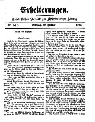 Erheiterungen (Aschaffenburger Zeitung) Mittwoch 10. Februar 1869