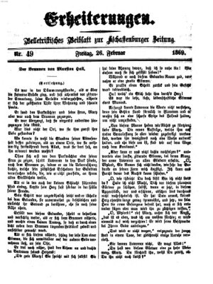 Erheiterungen (Aschaffenburger Zeitung) Freitag 26. Februar 1869