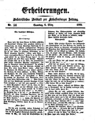 Erheiterungen (Aschaffenburger Zeitung) Samstag 6. März 1869