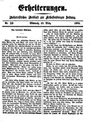 Erheiterungen (Aschaffenburger Zeitung) Mittwoch 10. März 1869