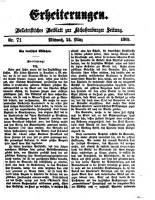 Erheiterungen (Aschaffenburger Zeitung) Mittwoch 24. März 1869