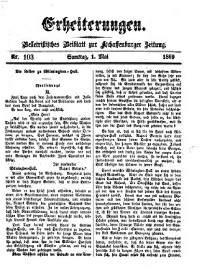 Erheiterungen (Aschaffenburger Zeitung) Samstag 1. Mai 1869