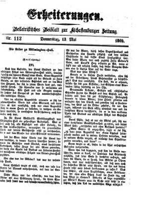 Erheiterungen (Aschaffenburger Zeitung) Donnerstag 13. Mai 1869