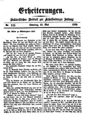 Erheiterungen (Aschaffenburger Zeitung) Dienstag 18. Mai 1869