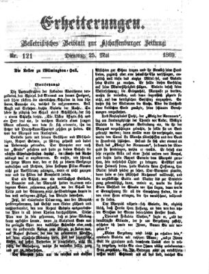 Erheiterungen (Aschaffenburger Zeitung) Dienstag 25. Mai 1869