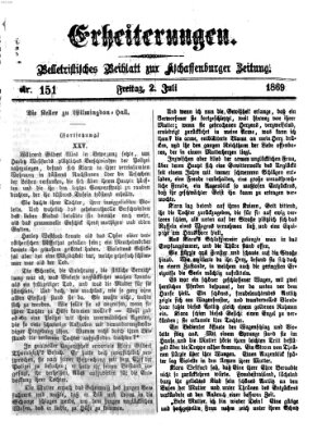 Erheiterungen (Aschaffenburger Zeitung) Freitag 2. Juli 1869