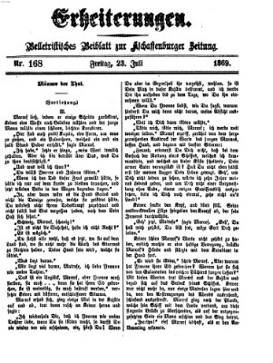 Erheiterungen (Aschaffenburger Zeitung) Freitag 23. Juli 1869