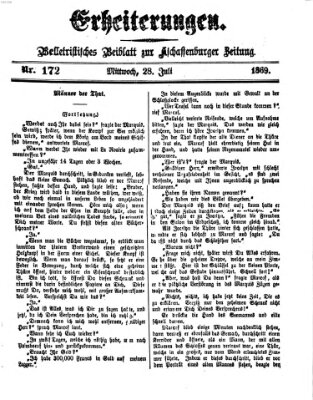 Erheiterungen (Aschaffenburger Zeitung) Mittwoch 28. Juli 1869