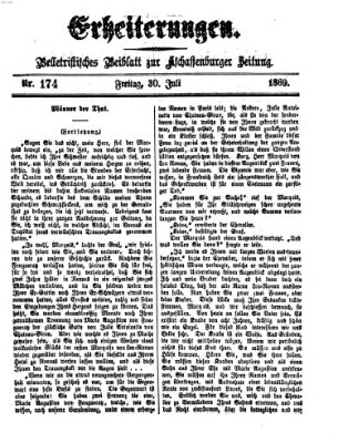 Erheiterungen (Aschaffenburger Zeitung) Freitag 30. Juli 1869