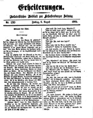 Erheiterungen (Aschaffenburger Zeitung) Freitag 6. August 1869