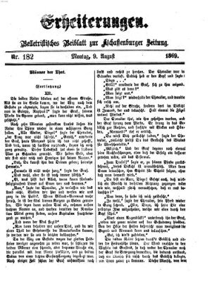Erheiterungen (Aschaffenburger Zeitung) Montag 9. August 1869