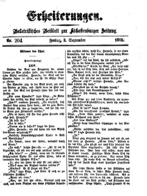 Erheiterungen (Aschaffenburger Zeitung) Freitag 3. September 1869