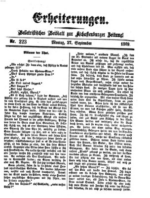 Erheiterungen (Aschaffenburger Zeitung) Montag 27. September 1869