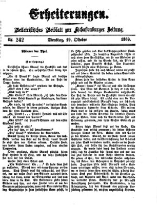 Erheiterungen (Aschaffenburger Zeitung) Dienstag 19. Oktober 1869