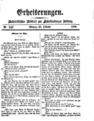 Erheiterungen (Aschaffenburger Zeitung) Montag 25. Oktober 1869