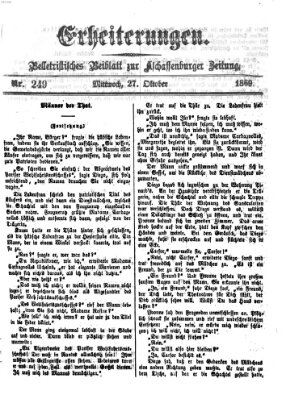 Erheiterungen (Aschaffenburger Zeitung) Mittwoch 27. Oktober 1869