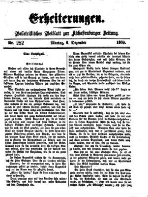 Erheiterungen (Aschaffenburger Zeitung) Montag 6. Dezember 1869