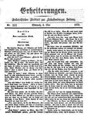 Erheiterungen (Aschaffenburger Zeitung) Mittwoch 4. Mai 1870