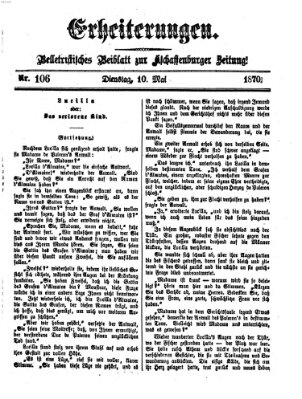 Erheiterungen (Aschaffenburger Zeitung) Dienstag 10. Mai 1870