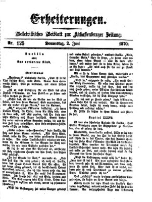 Erheiterungen (Aschaffenburger Zeitung) Donnerstag 2. Juni 1870