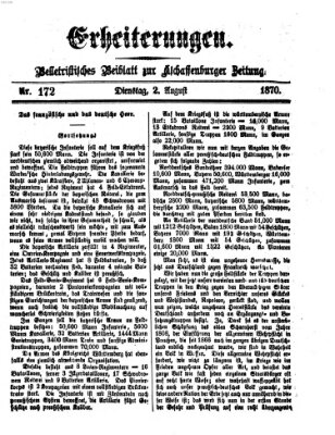 Erheiterungen (Aschaffenburger Zeitung) Dienstag 2. August 1870