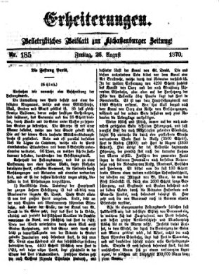 Erheiterungen (Aschaffenburger Zeitung) Freitag 26. August 1870