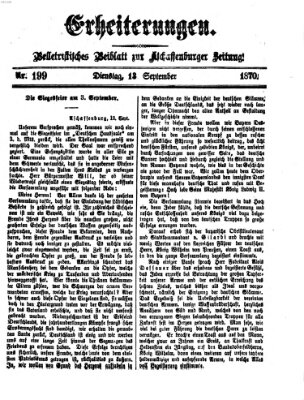 Erheiterungen (Aschaffenburger Zeitung) Dienstag 13. September 1870