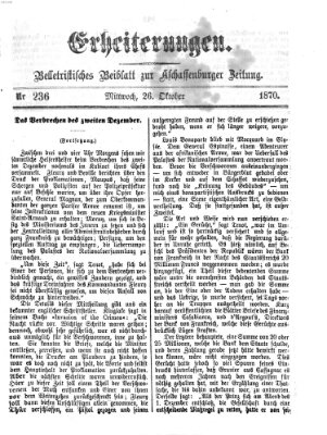 Erheiterungen (Aschaffenburger Zeitung) Mittwoch 26. Oktober 1870