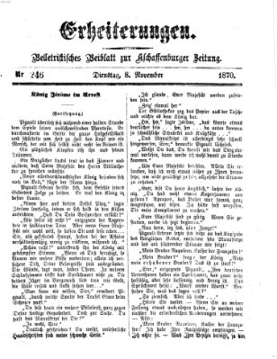 Erheiterungen (Aschaffenburger Zeitung) Dienstag 8. November 1870