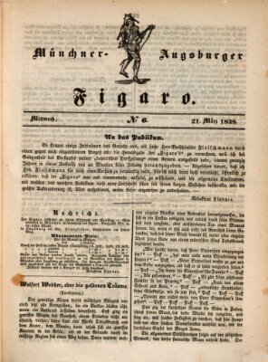 München-Augsburger Figaro (Münchner Kurier für Stadt und Land) Mittwoch 21. März 1838