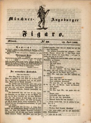 München-Augsburger Figaro (Münchner Kurier für Stadt und Land) Mittwoch 25. April 1838