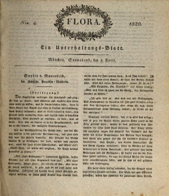 Flora (Baierische National-Zeitung) Samstag 8. April 1820