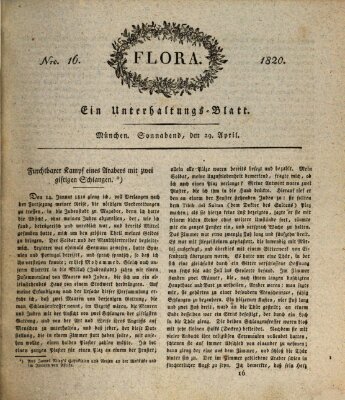 Flora (Baierische National-Zeitung) Samstag 29. April 1820