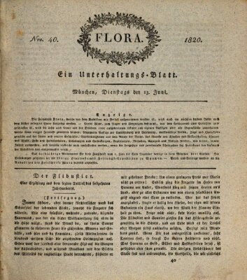 Flora (Baierische National-Zeitung) Dienstag 13. Juni 1820