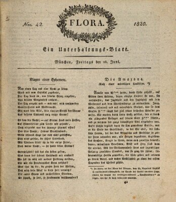 Flora (Baierische National-Zeitung) Freitag 16. Juni 1820